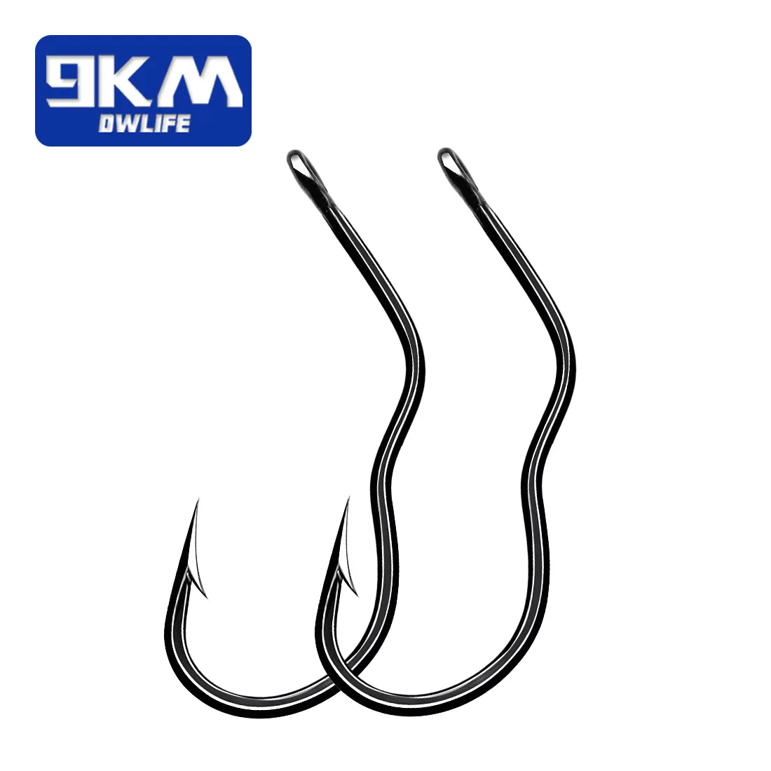 9KM 50-100Pcs High Carbon Steel Automatic Flip Hooks Sharp B