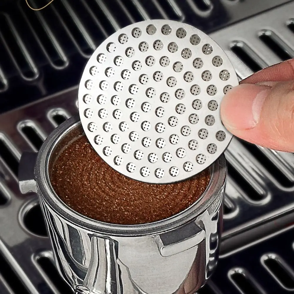 Reusable Double -layer Coffee Filter Screen 51/53/58mm Fine Mesh Coffee Extraction Mesh Stainless Steel