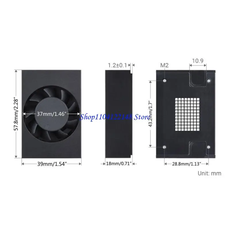 التبريد P9FA لـ Xavier NX Aluminy Aluminium Contain Cooler مع برودة مشعاع تبريد السرعة القابل للتعديل في PWM لـ 5V