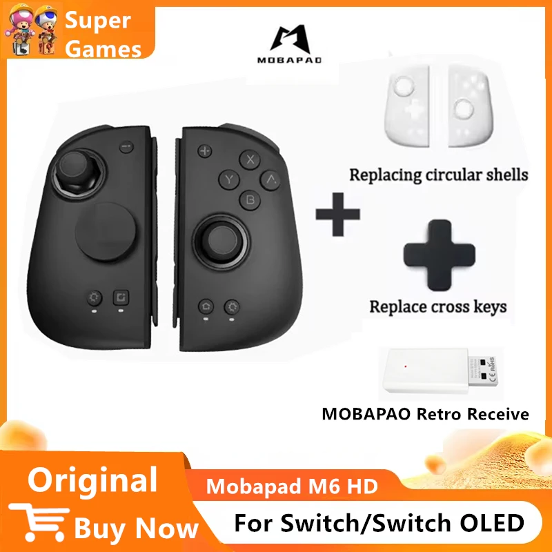 

MOBAPAD M6 HD Gemini 2 Controller with Receive BLACK MYTH For Nintendo Switch OLED Joypad Hall Joystick Console NS OLED Gamepad