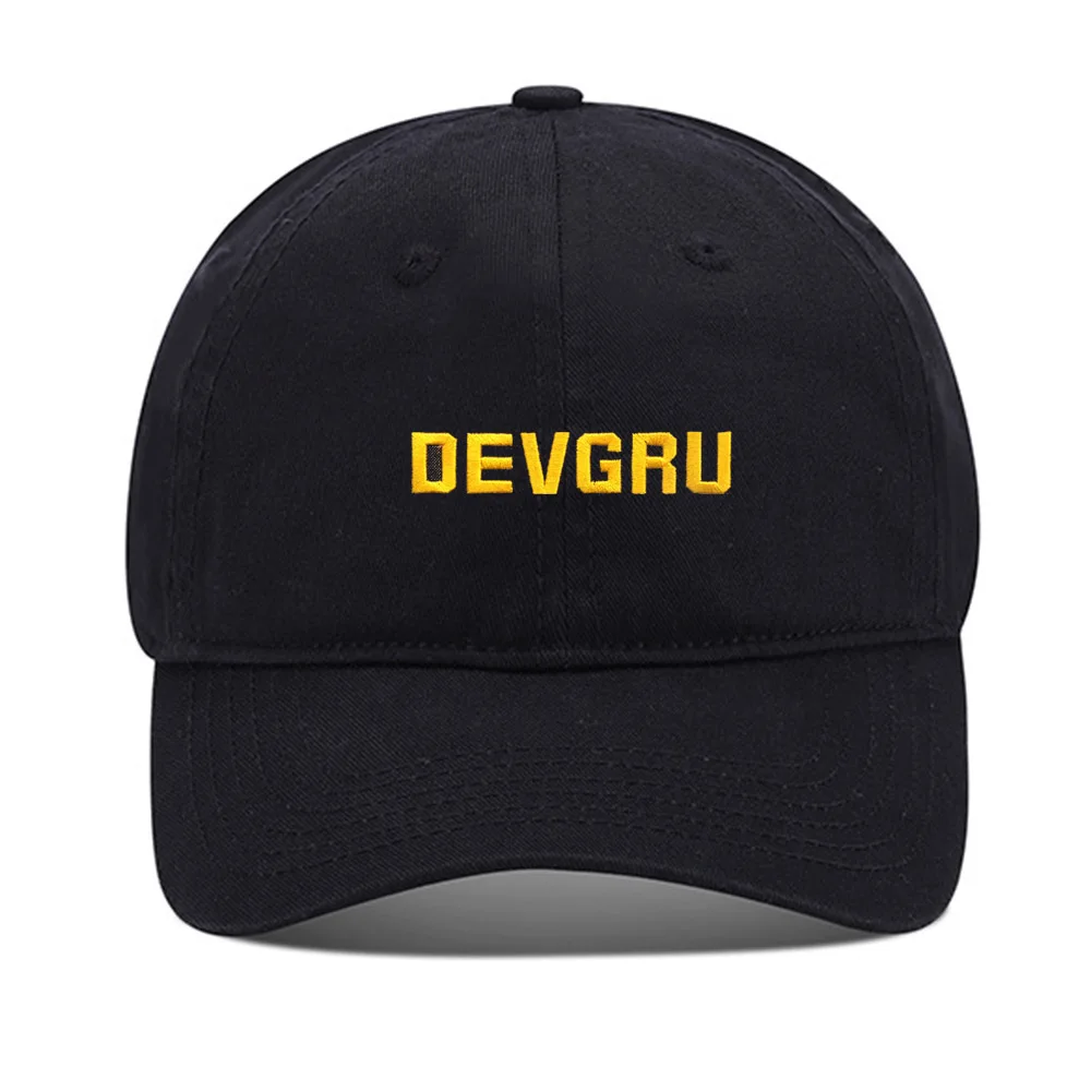 

Lyprerazy Baseball Caps Devgru Unisex Embroidery Baseball Cap Washed Cotton Embroidered Adjustable Cap