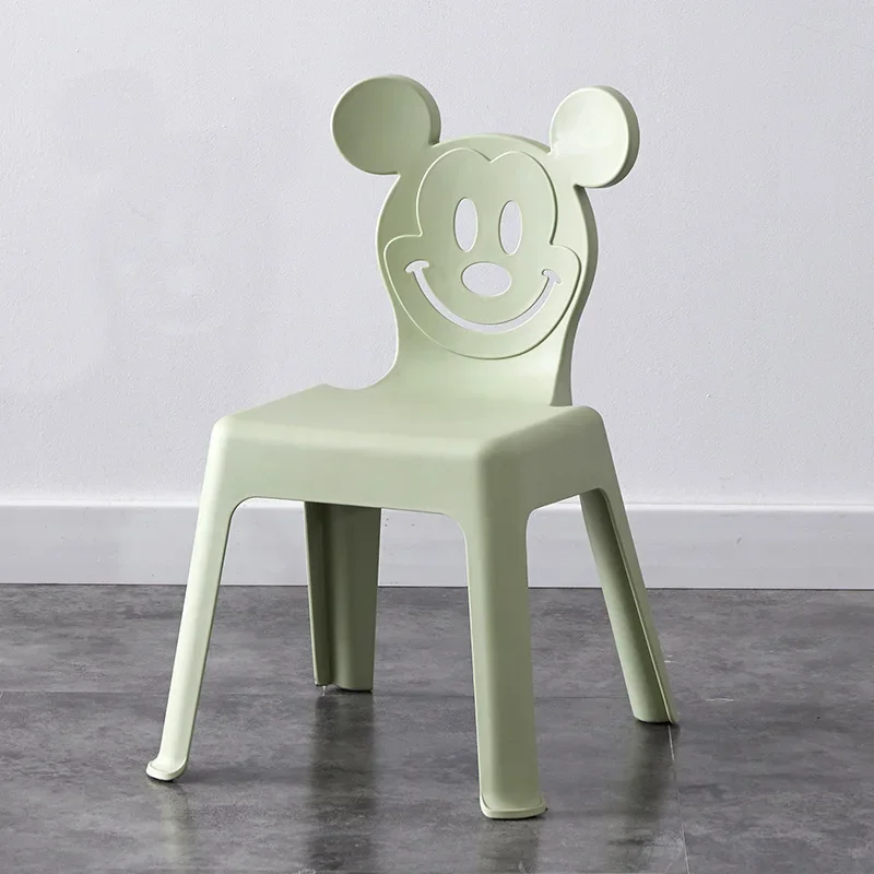 Kindergarten backrest baby stool simple thickened plastic chair home non-slip lovely children's dining chair