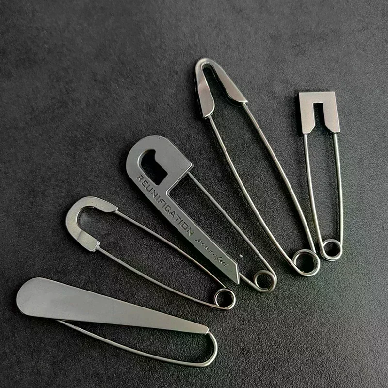 Trendy Large Pins For Clothing Metal Safety Pins Jeans Dress Scarf Adjustable Pins Accessories