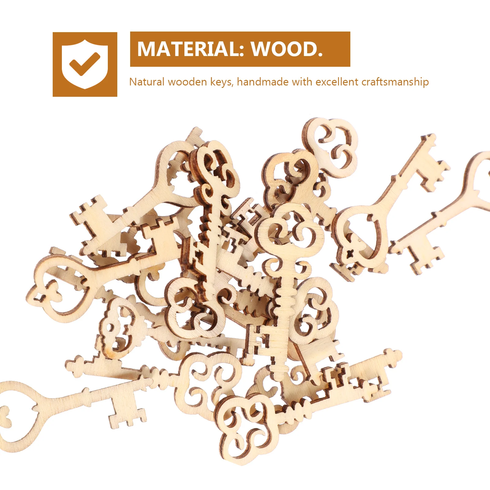 

20 шт., натуральные деревянные ключи, нежные узоры ручной работы, ювелирные изделия, одежда, обувь, сумки, аксессуары для украшения дома для скрапбукинга