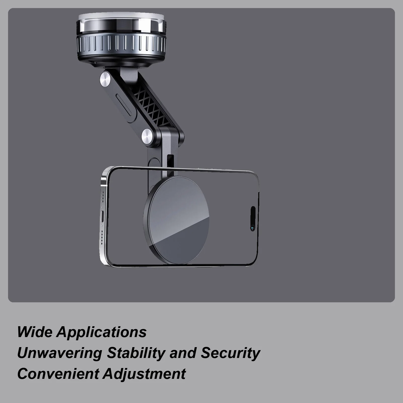 

Car Magnet Phone Mount 360 Degree Rotatable Smartphone Cradle Folding Suction Cup Phone Mount For Driving Road Trip Truck RV