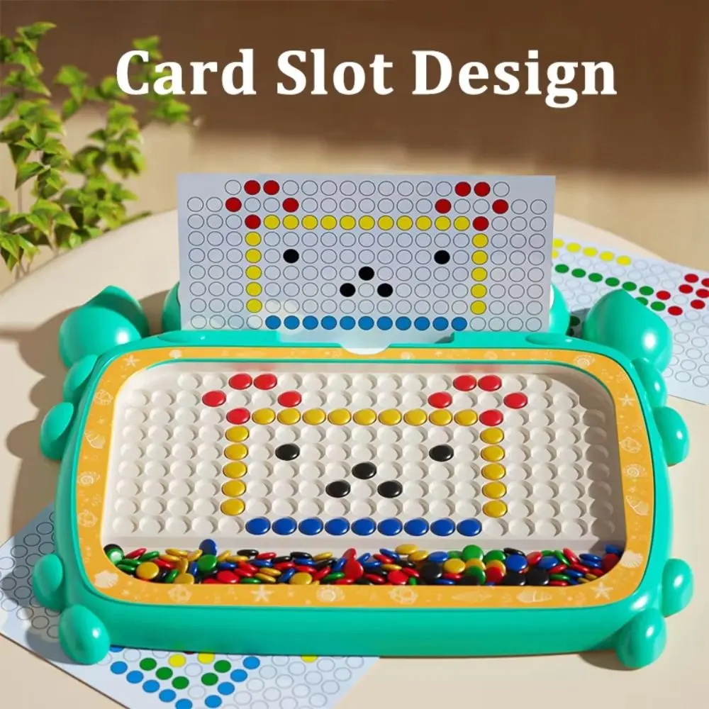 Plastic Magnetic Crab Drawing Board with Magnetic Pen Drawing Graffiti Board Round Montessori Magnetic Sketchpad