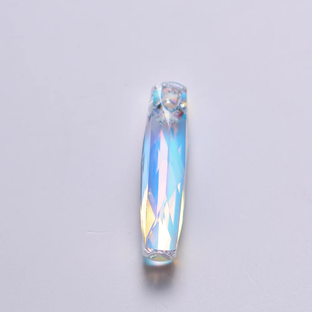 (1 piece) 6460 Column Pendant Rhinestone Beads for DIY Jewelry Making Original from Austria