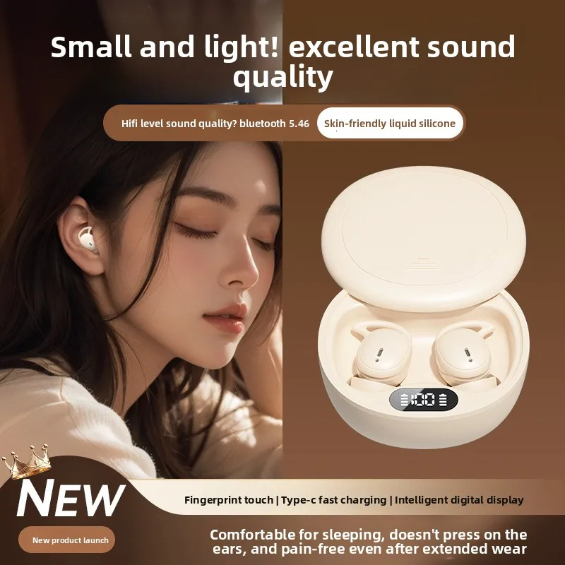 

Новая настоящая беспроводная Bluetooth-гарнитура-вкладыш M73, спортивная портативная ENC с шумоподавлением для сна