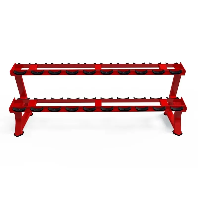 

Commercial Dumbbell Set Weight Storage Rack Integrated Structure For Gym Strength Machine And Fitness Equipment Annual Hot Sale