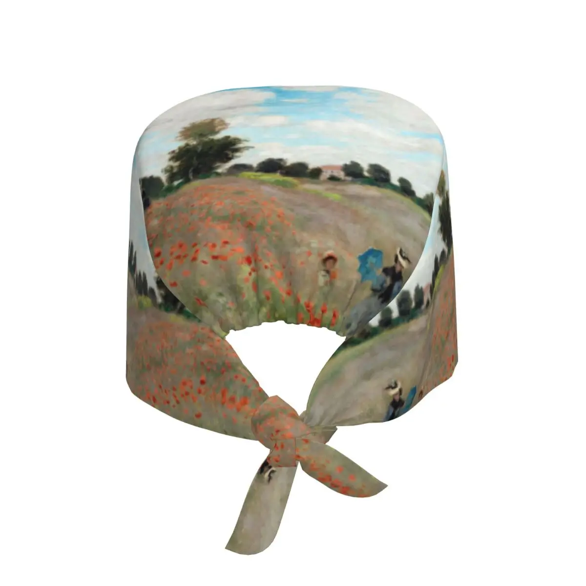 French Impressionist Art Breathable Scrub Hat Surgical Scrub Caps Nurse Cap Claude Monet Painting Work Scrubs Hat for Pharmacy