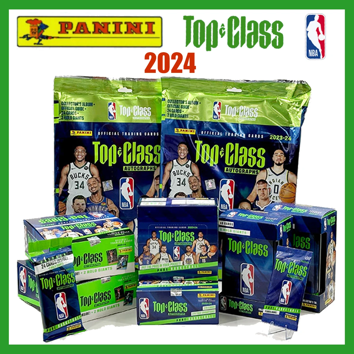 Panini Cards NBA 2024 Collection Cards Top Class Stephen Curry Rare Panini Star Basketball Doncic Card Book Blind Box Gift Game