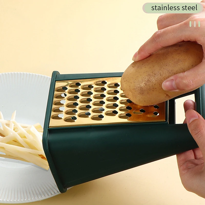 4 Colors Vegetables Cutter Garlic Grater Potato Peeler Cucumber Carrots Stand While Graters Fruit Vegetable Tools Kitchen