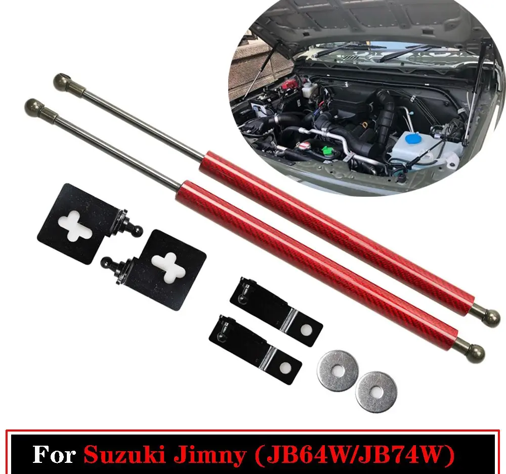 For Suzuki Jimny 4th JB64W JB74W 2018-2023 2024 Jimny Sierra Front Hood Modify Gas Spring Lift Supports Struts Rod Arm Shocks