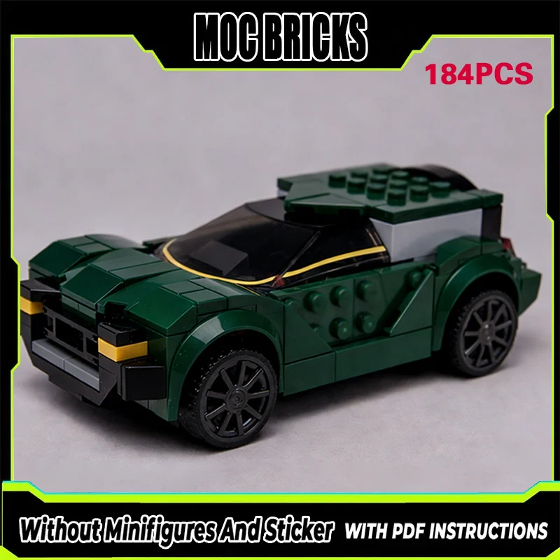 

City Car Model MOC Building Bricks Dark Green Off-Road Vehicle Modular Technology Gifts Holiday Assemble Children Toys Suit