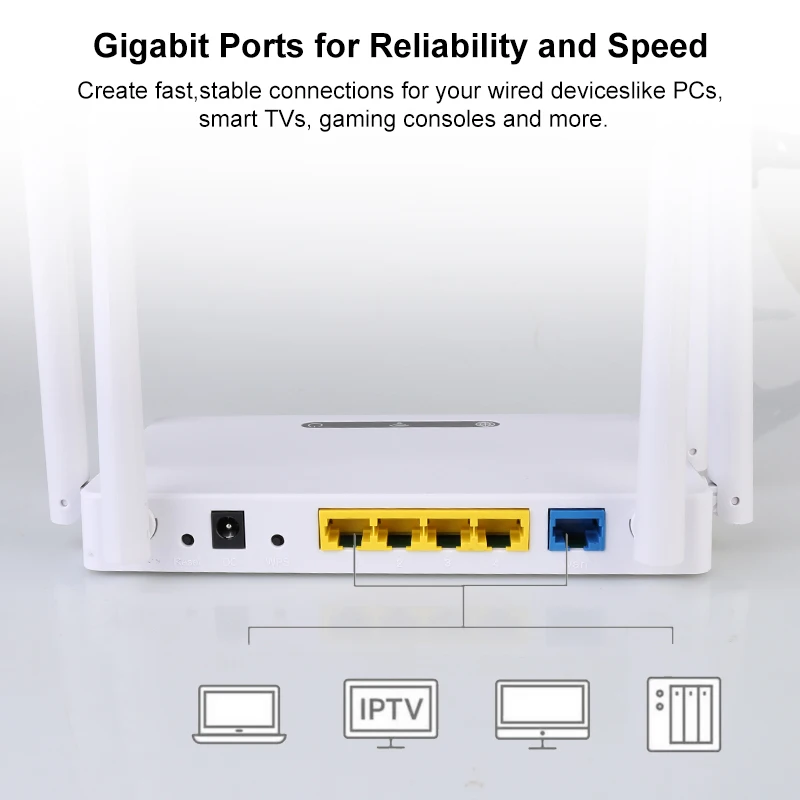 WIFI6 راوتر جيجابت 2.4G 802.11n اللاسلكية مكبر صوت أحادي الداعم جيجابت راوتر واي فاي مكبر للصوت لتغطية المنزل كله #4