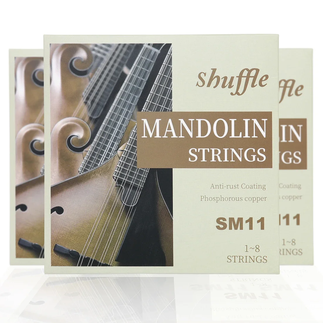 Shuffle Mandolin String Phosphor Bronze Anti-corrosion Coating Beginners Professional Mandolin String Mandolin Accessories Parts