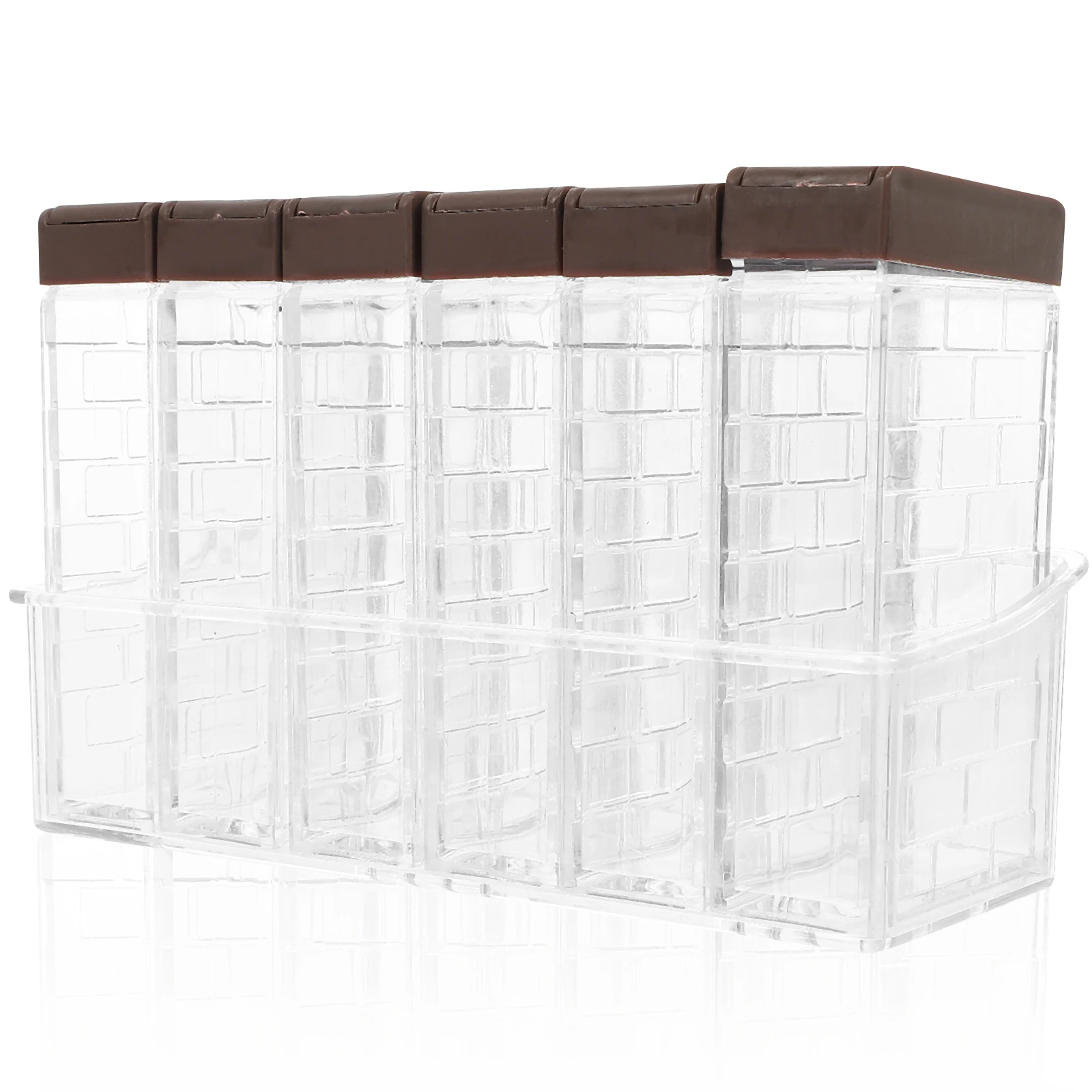 

1Set Seasoning Storage Bottle Food-Grade Plastic Condiment Containers Leakproof Transparent Design for Kitchen Camping Bbq Use