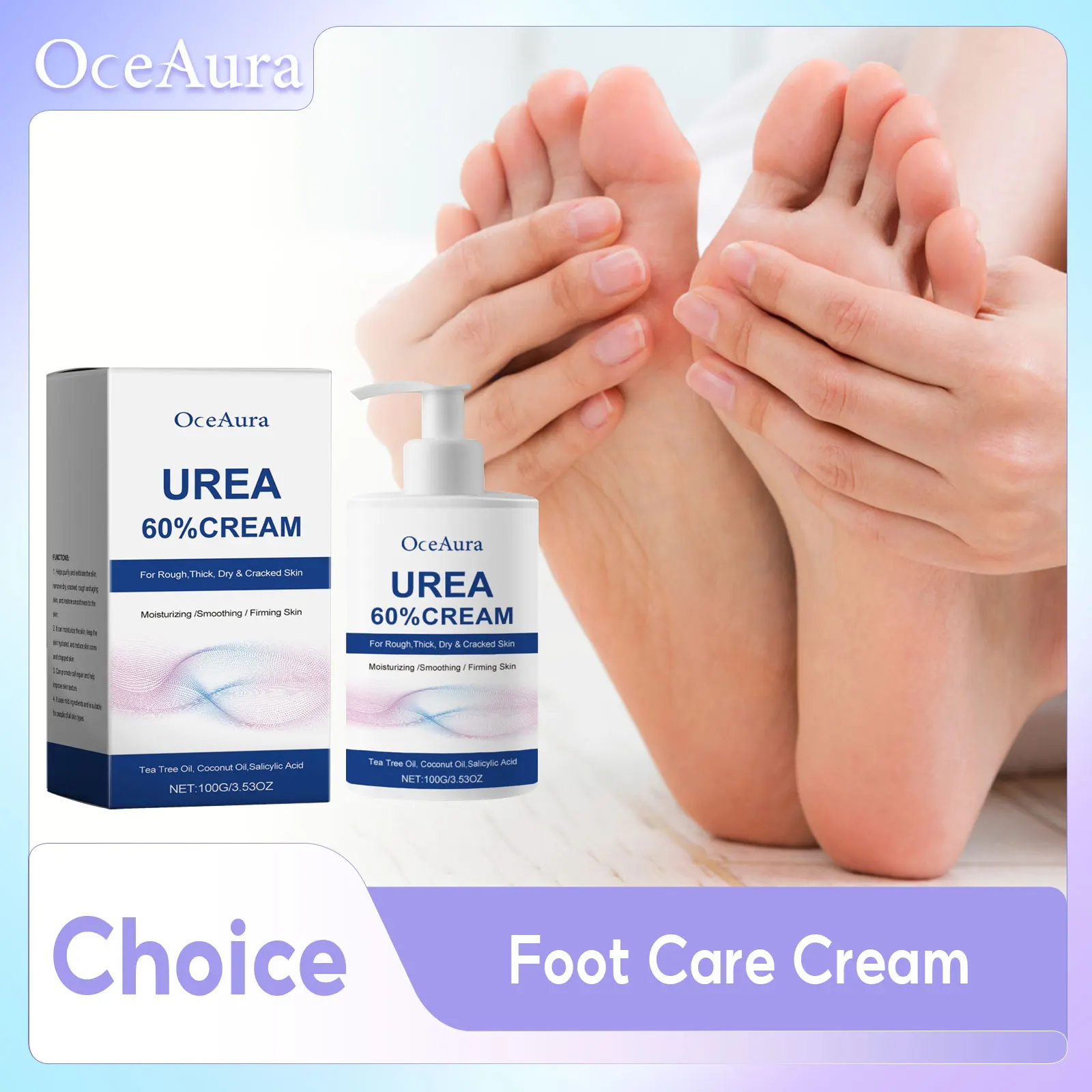 

60% Urea Foot Cream Anti Drying Cracked Heel Repair Stick Moisturizing Soft Hand Foot Skin Care Calluses Dead Skin Removal Cream