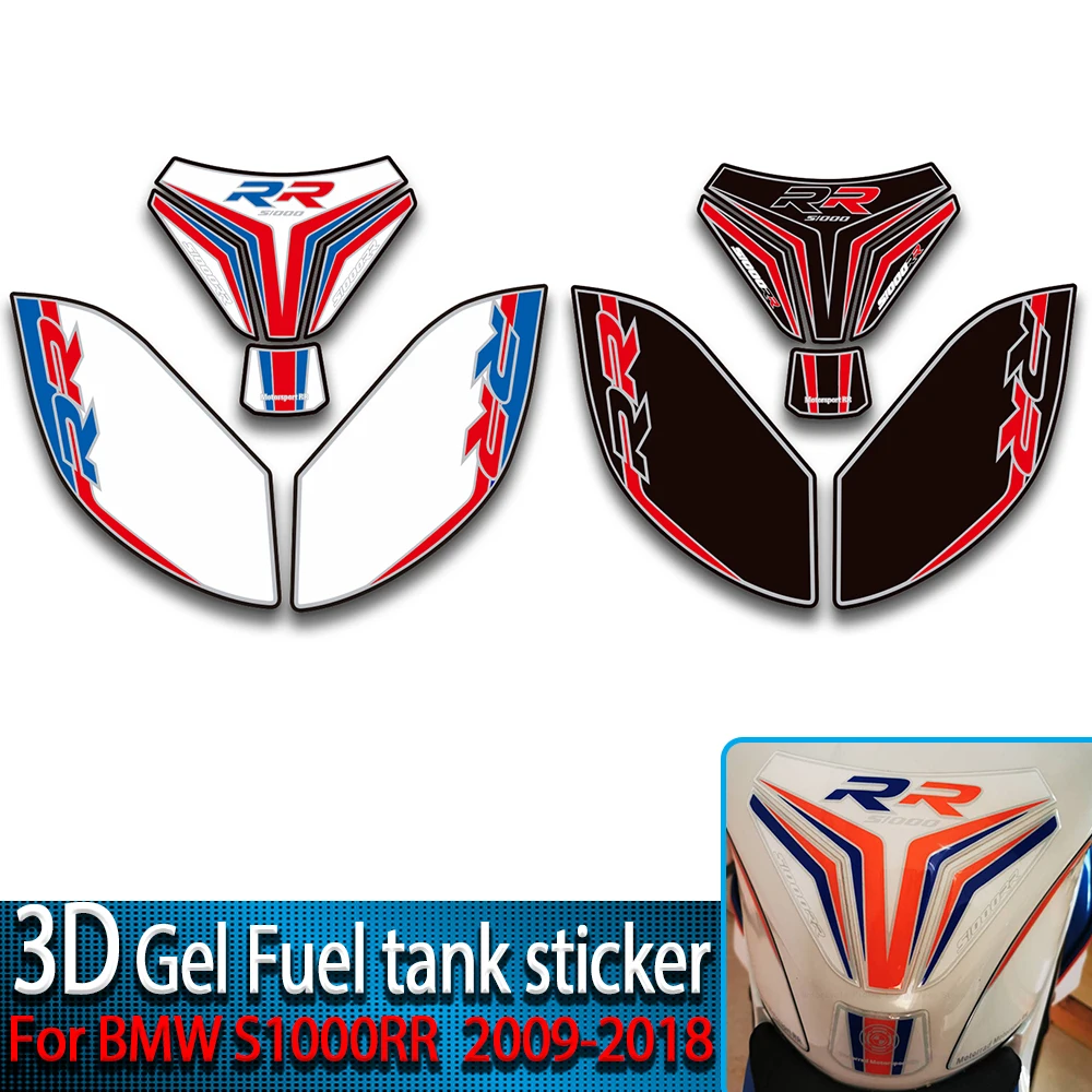 

3D crystal Gel Fuel Tank Pad Fish bone stickers Motorcycle Fuel Side Protective kit Accessories For BMW S1000RR S1000 RR 2015