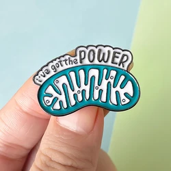 Catuni Organelle Biology Enamel Pin Brooch Mitochondria Medicine Badge Lapel Backpack Jewelry for Biologist Teacher Student