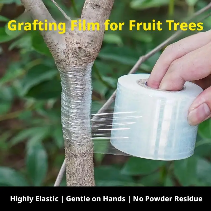 1pc PE Tape Adhesive Fruit Tree Grafting Tape,Stretchable & Self-Adhesive Film for Plant Protection and Wrapping.Tool Gardening