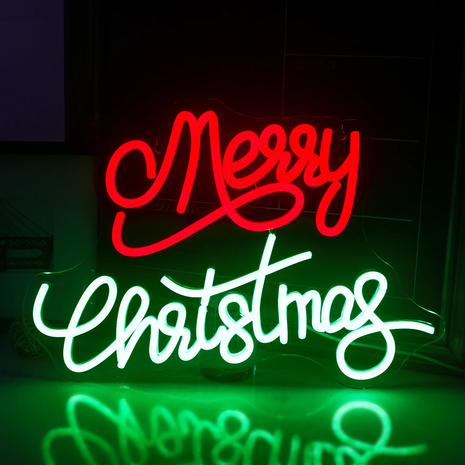 

Merry Christmas Neon Sign Led Light Up Sign Christmas Party Decor Personalized Gift Home Office Bar Decor Dimmable Wall Light