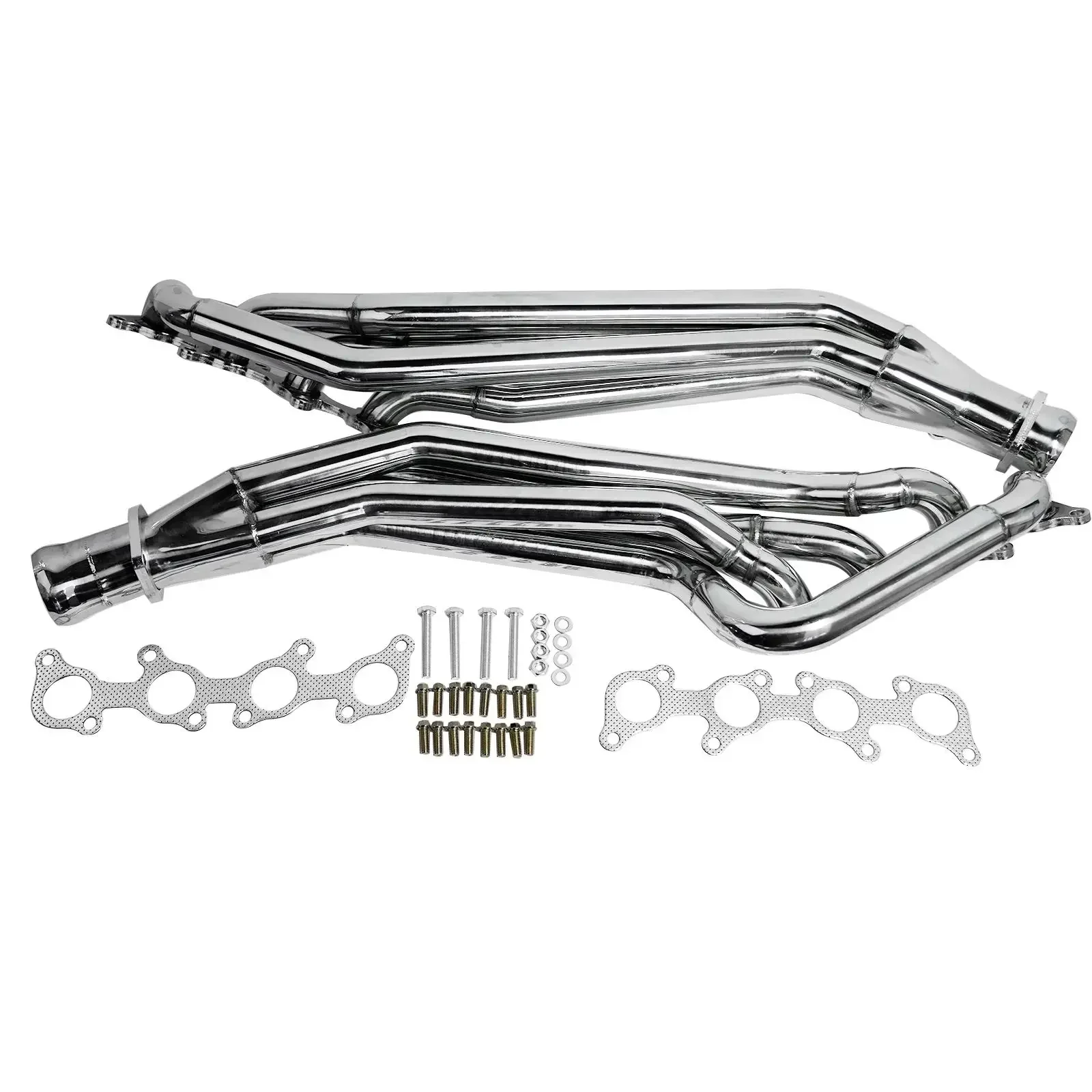 AP03 Exhaust Header with Gaskets for 2011-2016 Ford Mustang GT 5.0L V8 Stainless Steel