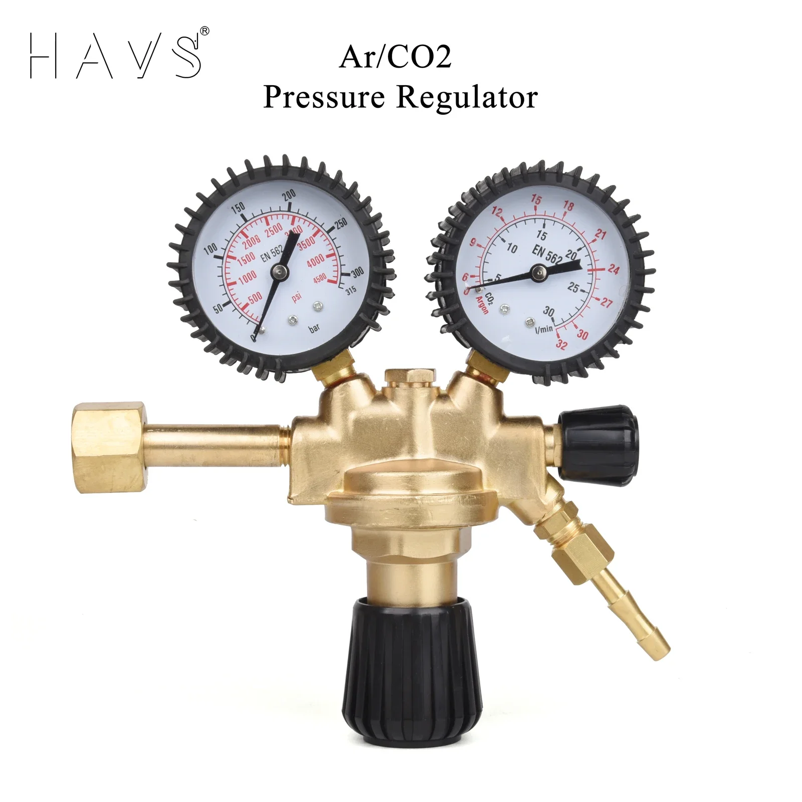 Pressure Reducer Valve Argon CO2 Gauges Fit MIG/MAG TIG Flow Meter Gas Regulator  Welding Regulator 315 Bar