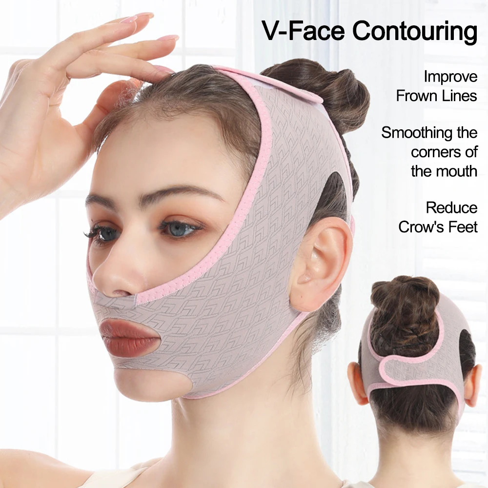 

Breathable V Face Band Cheek Lift Up Face Thin Mask Reduce Double Chin V-Line Shaping Bandage Anti Wrinkle Face Bandage Beauty