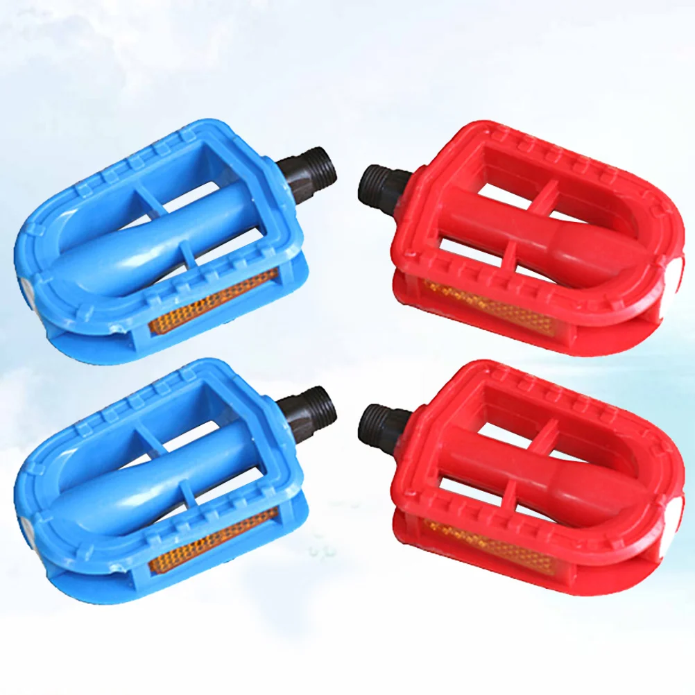 Non-Slip Platform Flat Pedal For Children Bike Long Ride Comfort Smooth Rotation Red Non-Slip Bike Pedal Blue