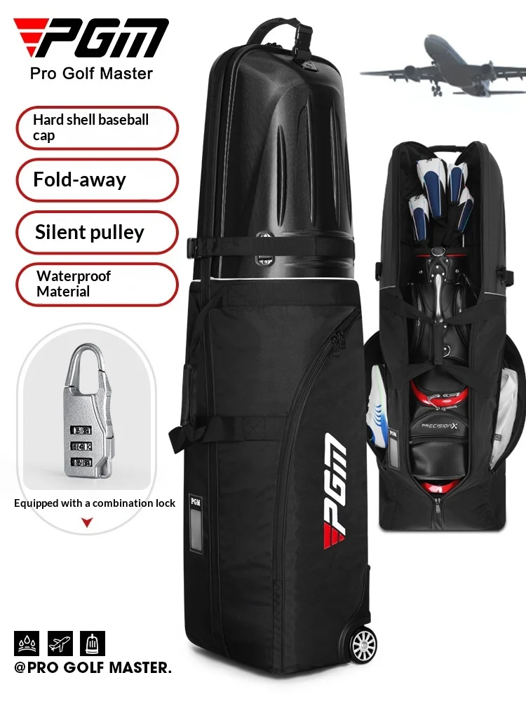 

PGM Golf Thickened Aviation Bag Men's & Women's Waterproof Airplane Shipping Bag Folding Protective Cover Travel Ball Bag HKB021