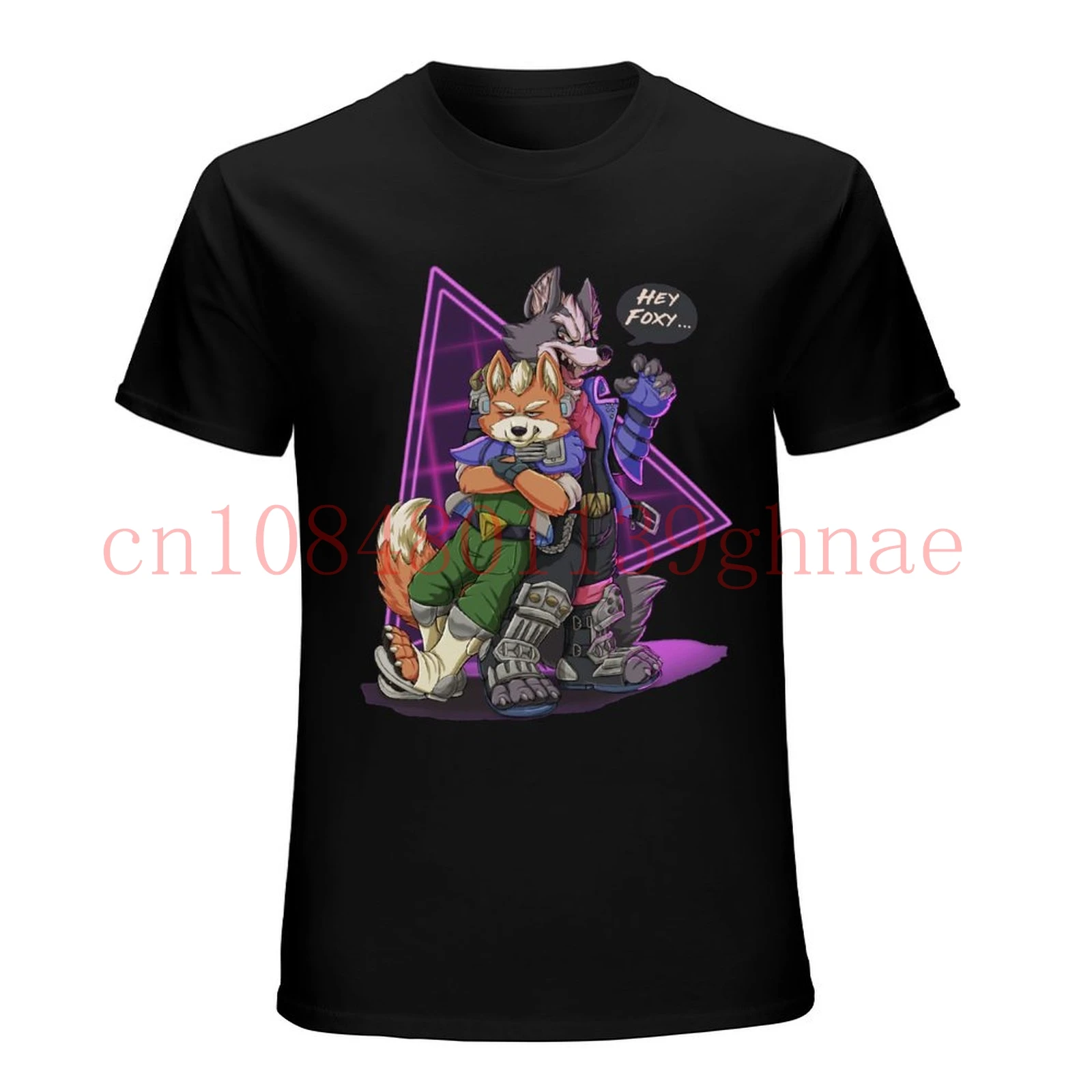 Hey Foxy - Starfox  Men Women T-Shirt 100% Cotton O-neck Custom Printed Tshirt