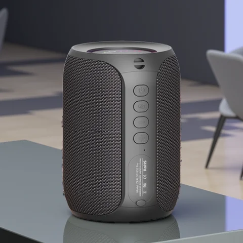 Zealot-S32PRO Alto-falante Bluetooth poderoso, baixo sem fio, luz LED, alto-falantes externos, subwoofer, suporte de caixa de som à prova d'água