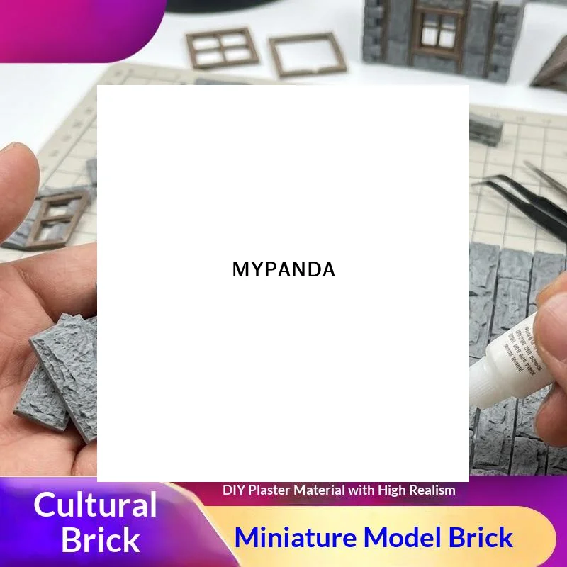 10pcs Miniature Scale Bricks Model Walls For 1/16 1/25 Architecture Building Landscape/Craft/Dollhouse Decoration/Dioramas Kits