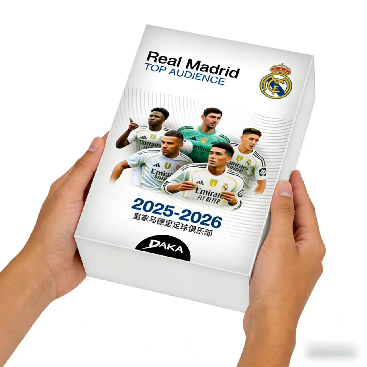 

2025-26 PANINI DAKA Real Madrid Top Audience Series Thibaut Courtois Andre Lunin Star Peripheral Collection Card Holiday Gift