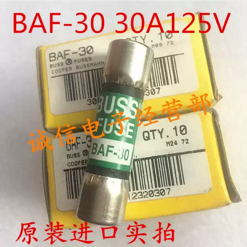 1-10PCS BAF-30 imported from the United States, 10x38mm fast fuse, 30A 125V original