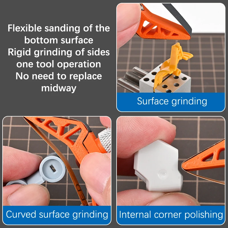 Pottery Tools Model Curve Polisher Graphics Ceramic Body Sanding Sandpaper Sanding Tool