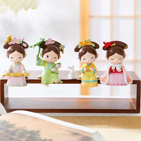 Forbidden City Four Seasons Princess Doll Tabletop Decoration Toy Museum Creative Souvenir Cute Doll Kid Birthday Chinese Gift