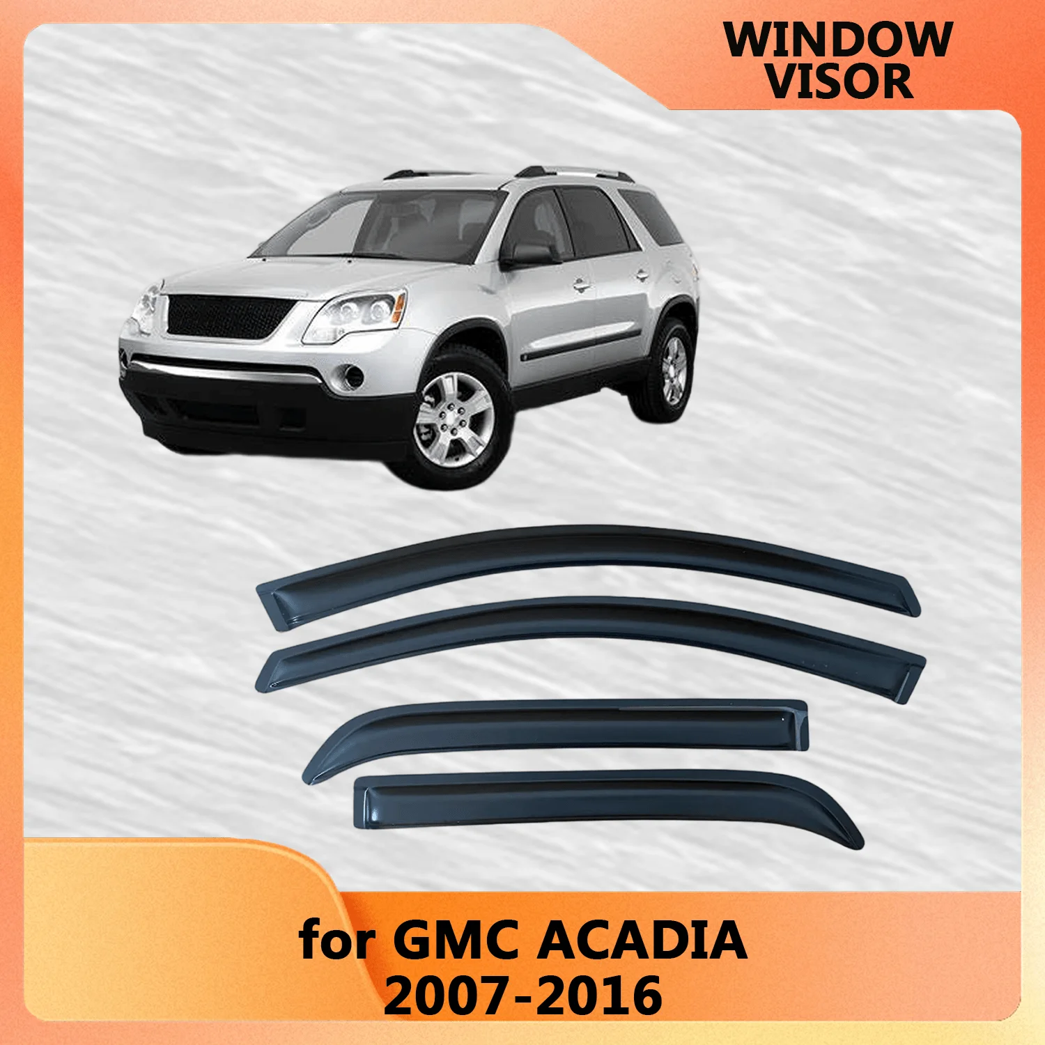 

Оконный козырек для GMC ACADIA 2007 2008 2009 2010 2011 2012 2013 2014 2015 2016, ветрозащитные дефлекторы, защита от дождя, дверной козырек, вентиляционные шторы
