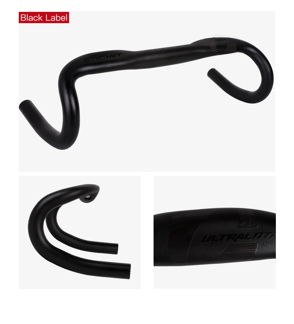 SAGMIT Fahrradlenker, reduziert den Widerstand, gebogener Lenker, verstärkte Fahrradteile, mit 31,8*420mm Aluminiumlegierung, Rennradlenker – Detail 15