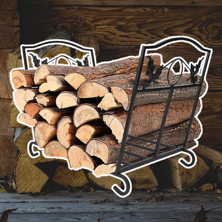 Factory Price Firewood Log Rack Indoor or Outdoor Wood Storage Holder