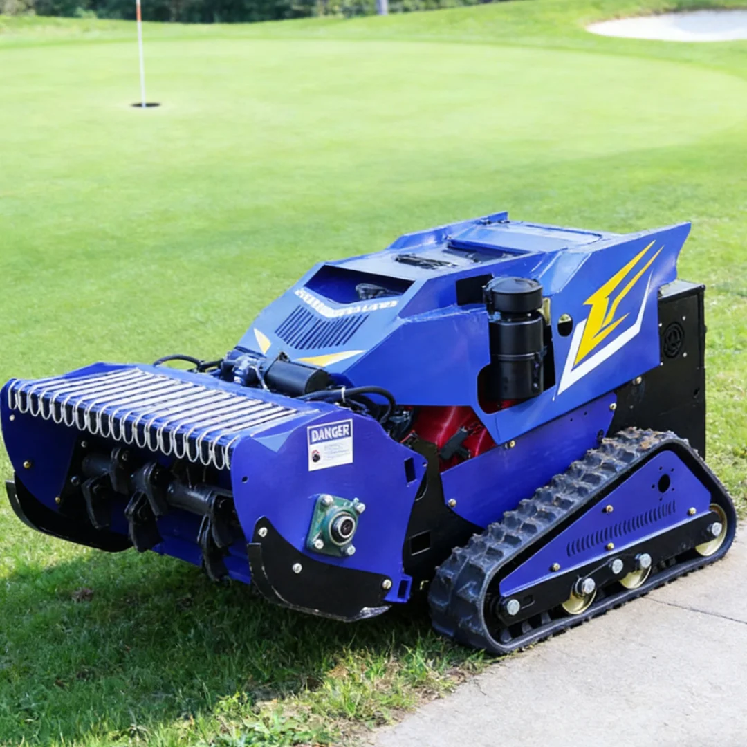 Customized Radio Control Mower Tracked Lawn Mower Remote Controlled Lawn-Mower High Grass Garden flail mower remote control
