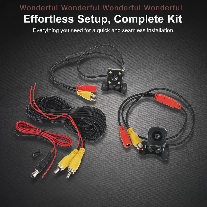 AHD Technology Car Rear View Camera 1 Set Night Vision Backup Waterproof Reverse Camera Easy Installation for Vehicles