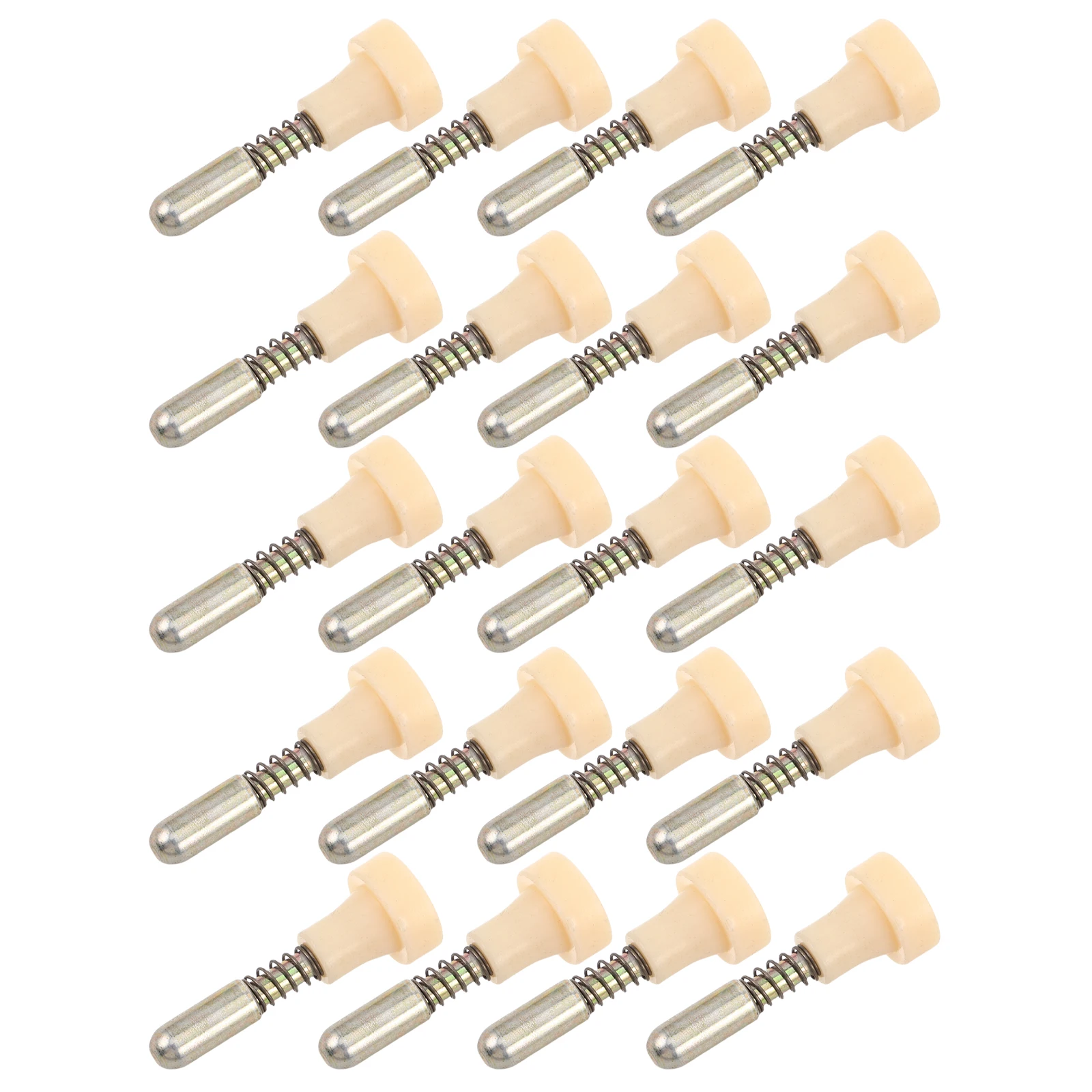 

20 Pcs Hardware Accessories Set Gate Latch Spring Lock for Cage Suite Push to Release Aluminum Alloy Plunger Button Slide