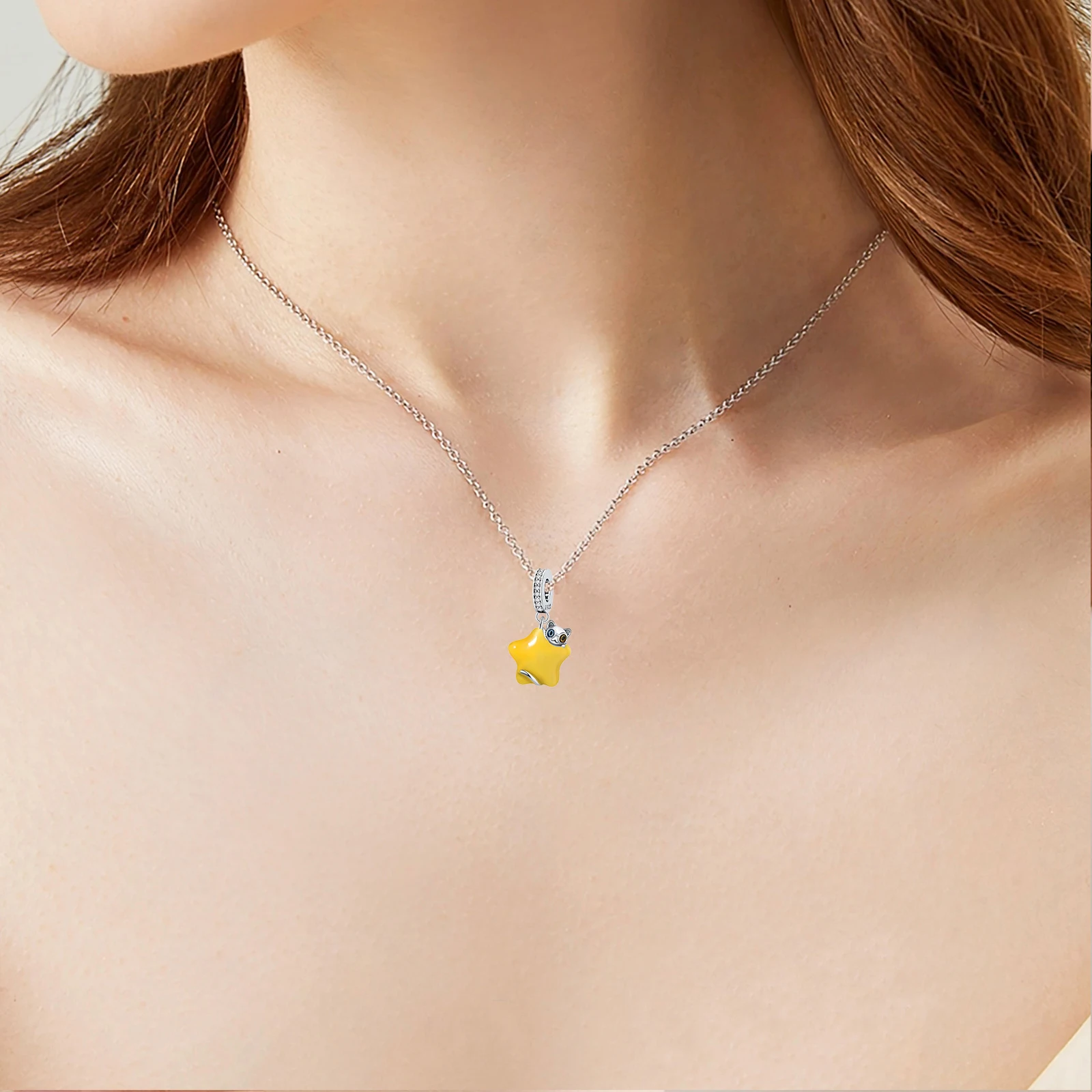 New Original 925 Sterling Silver Football Bee Sunflower Fish Shell Bead Pendant fit Women DIY Bracelet Necklace Jewelry Gift view 4