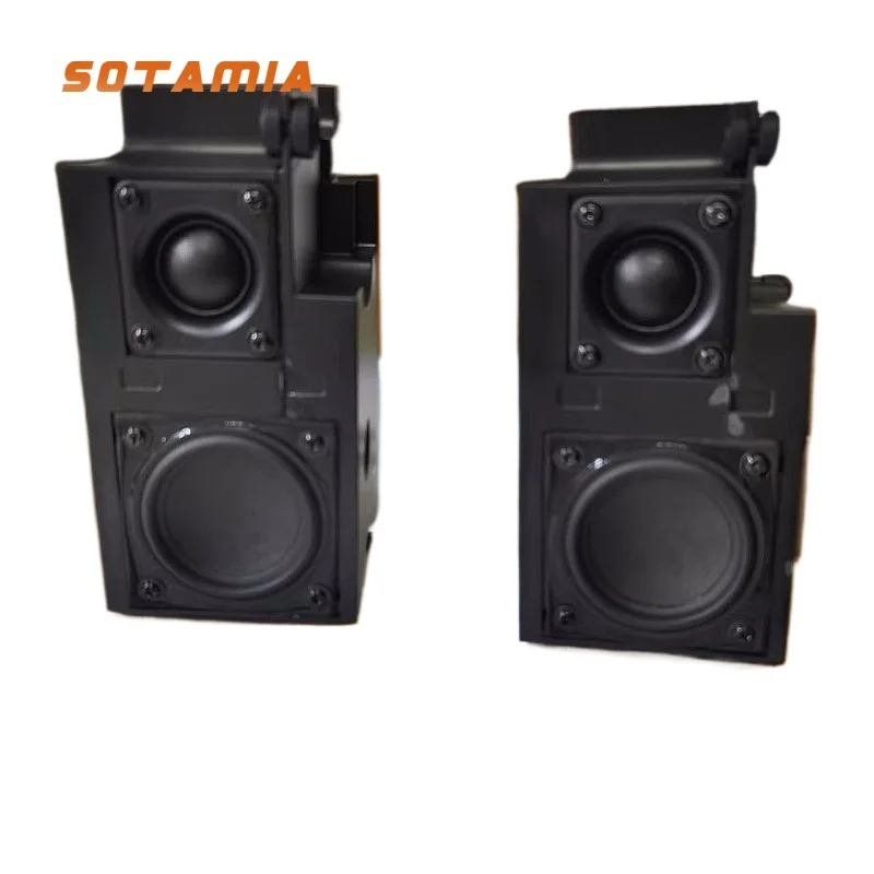 

SOTAMIA 2PCS Box Audio Two Way HiFi Fever Sound Quality Built in Crossover Capacitor Rubidium Iron Boron Strong Magnetic Speaker