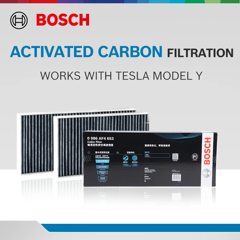 BOSCH Filtro Aria Cabina Per TESLA MOTORS Modello 3 06.2018- Modello Y 01.2021- 110768100 A 110768100 B 110768100 C