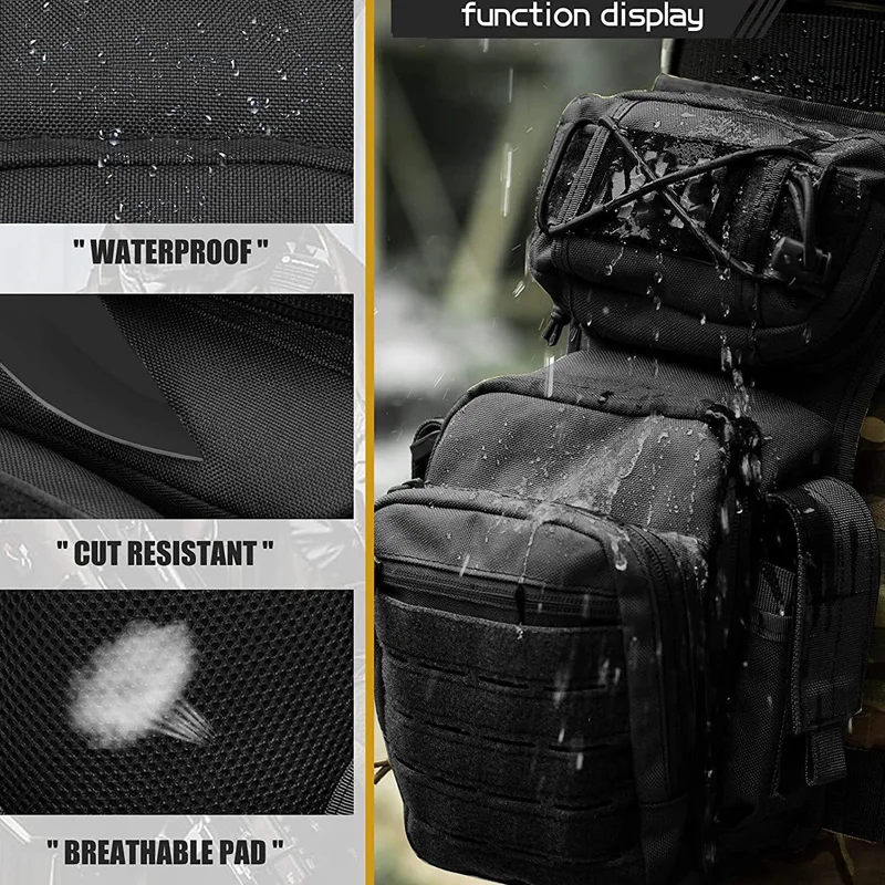 600D 1000D Tactical Waist Leg Bag Men's Outdoor Riding Camping Trekking Laser Hunting Fishing Bags Molle Shoulder Bag