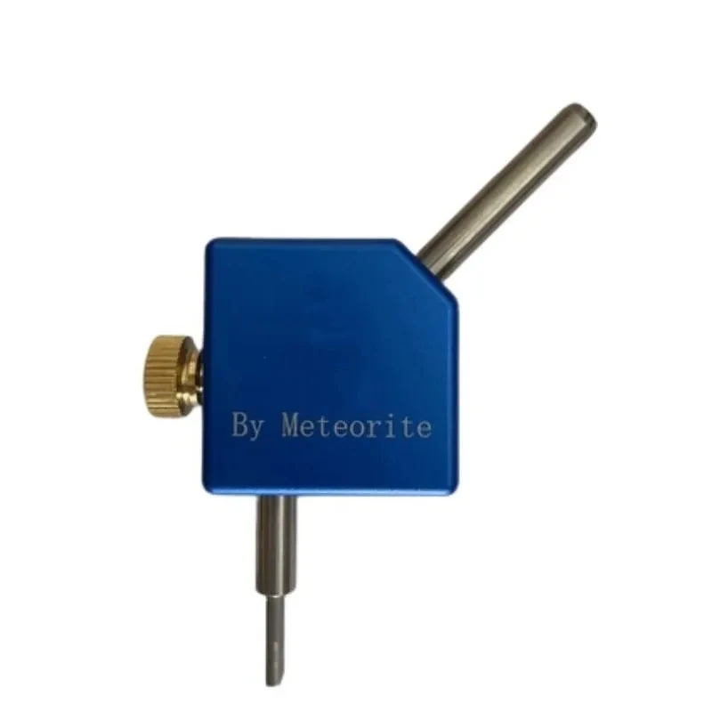 Universal high-precision 45° angle adapter block for gemstone processing
