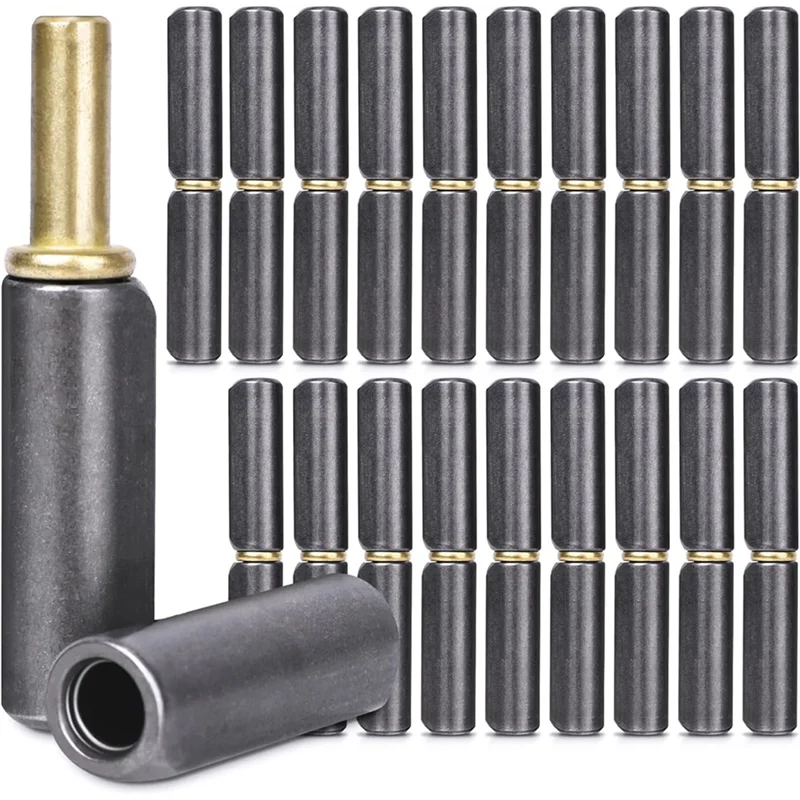 

A93Z For Swing Door Weld On Barrel Hinges, 20 Pack Carbon Steel Detachable Barrel Door Hinges, Weldable Barrel Gate Hinges